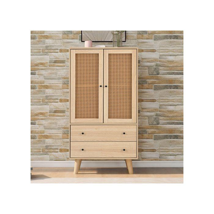 Буфет - MUVOE - Столовая - Ширина 60 см - Самостоятельная сборка - Бежевый