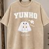 Yun-ho Custom Photo Chibi Shirt, A-tee-Z Kpop Concert Gift, Cute Ghost Tee, Birthday Idol Gift, Fan Merch, Personalized Chibi Shirt
