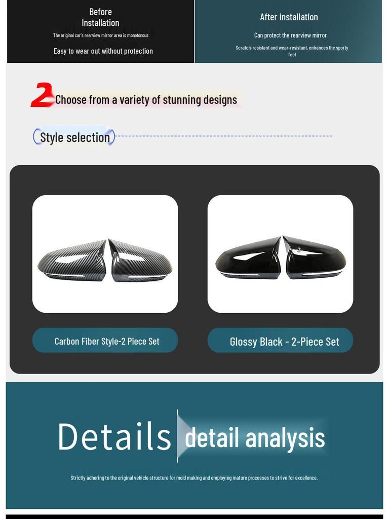 Защитная крышка зеркала заднего вида BYD Seal 05dmi