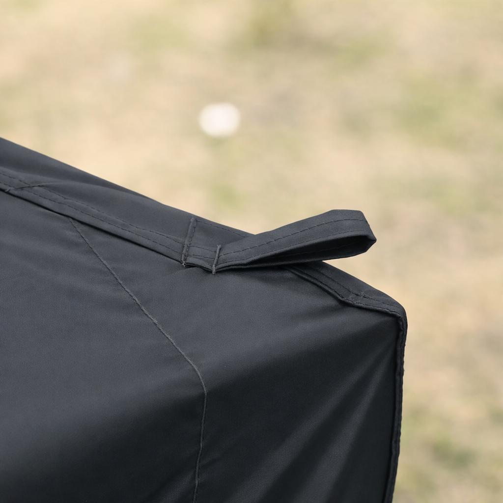 Folding Gazebo 3 x 3 m, waterproof, sturdy and winter-proof, with 4 side walls and 4 sandbags, UV protection 50+, foldable, steel frame (black)