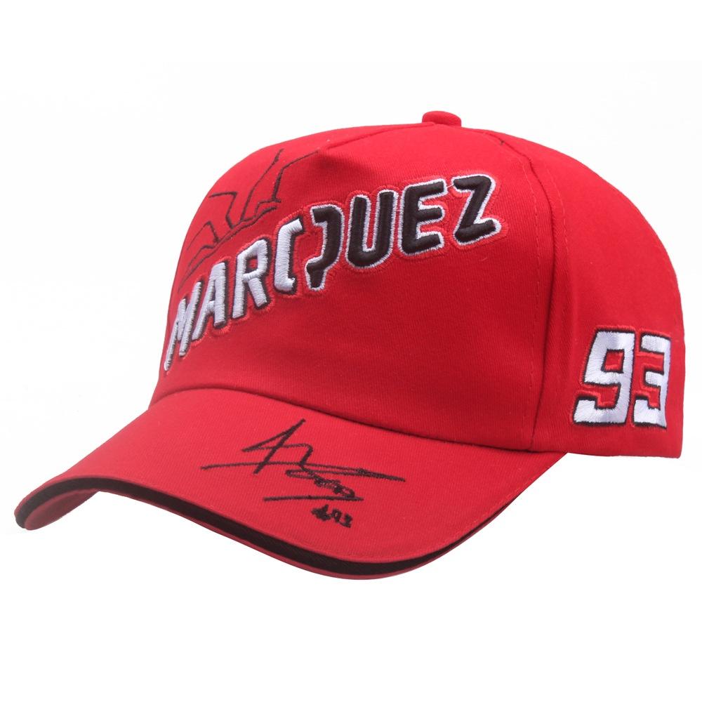 Black And Red Marc Marquez 93 Baseball Cap For Outdoor Sports