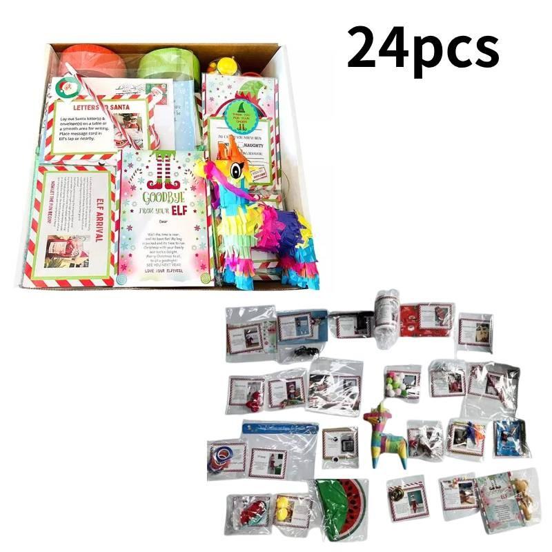 Delightful 2024elf Kit Featuring 24 Days Of Christmas Adorable Diy Decoration Pieces