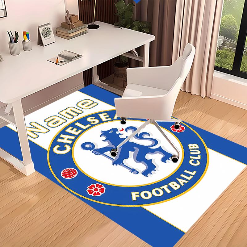 Custom personalization Chelsea F.C Print Area Rug - Soft, Washable Non-Slip Indoor Mat,Living Room,Home&Office Decorative Rug