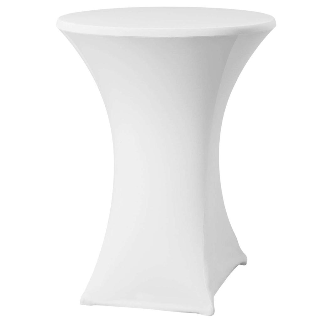 Symposium round catering tablecloth, diameter 70cm, white