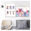 Canvas Print Dentist Wall Art Painting Medicine Hygienist Poster Tooth Watercolor Clinic Decor Dental Art Picture Tooth Implant