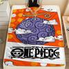 Фланелевое одеяло с принтом персонажей One Piece, Высококачественное, Удобное для всех сезонов, Декор для дома, Тепло и уют, Идеально для рождественских подарков