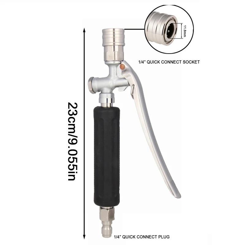 1/4" Quick Connect Pressure Washer Gun with 25° Fan Jet Nozzle & Extension Wand for Car, Air Conditioner and Household Appliance