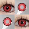 Eyeshare 1 пара розово-красных косплейных контактных линз для глаз, аниме, ролевая игра, макияж глаз, контактные линзы на Хэллоуин, годовые