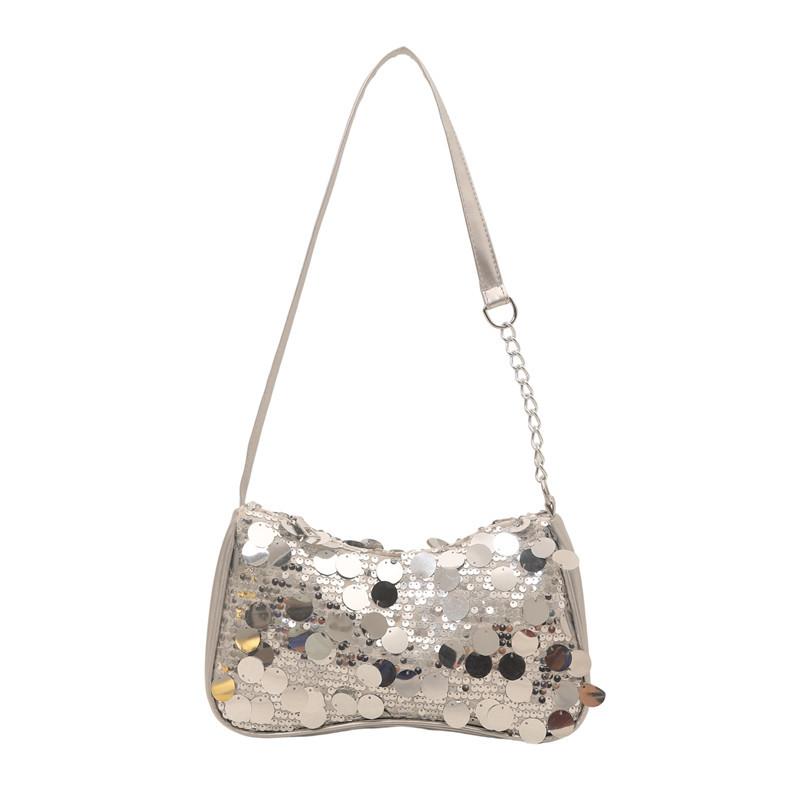Fashion Sequined Underarm Bag Korean Style Small Square Shoulder Bag