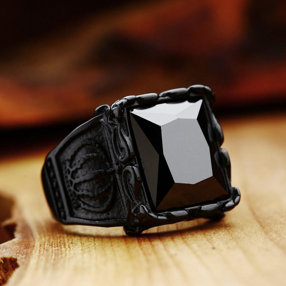 Новый магазин 316L нержавеющая сталь высококачественное кольцо с драгоценными камнями лоты винтажное мужское кольцо Fria с цветными камнями ювелирные изделия