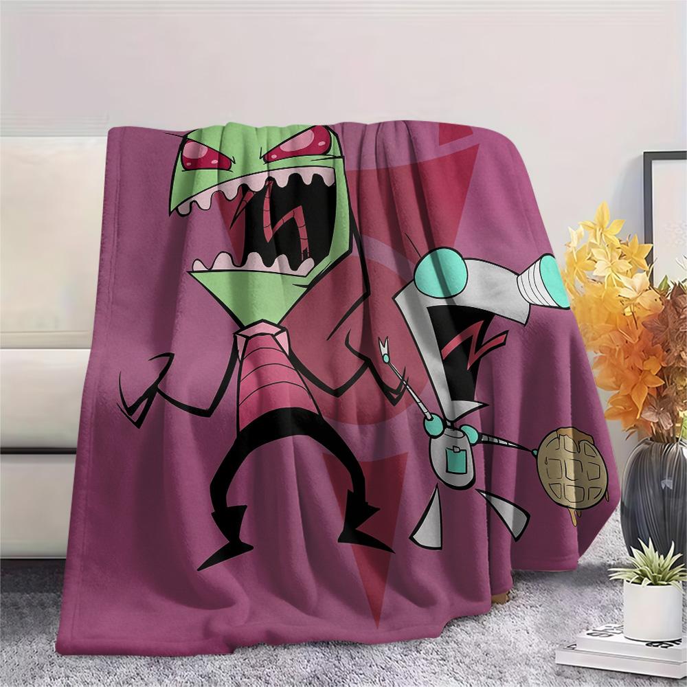 ZIM Print Flannel Blanket, High quality Comfortable for All Seasons, Home Decor, Warmth and Comfort