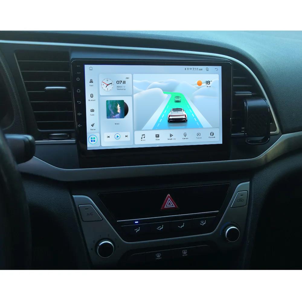 Беспроводная автомобильная стереосистема для Hyundai Elantra 6 (ОБЪЯВЛЕНИЕ) 2016-2018 CarPlay Android Auto IPS сенсорный экран автомобильное радио с камерой заднего вида GPS