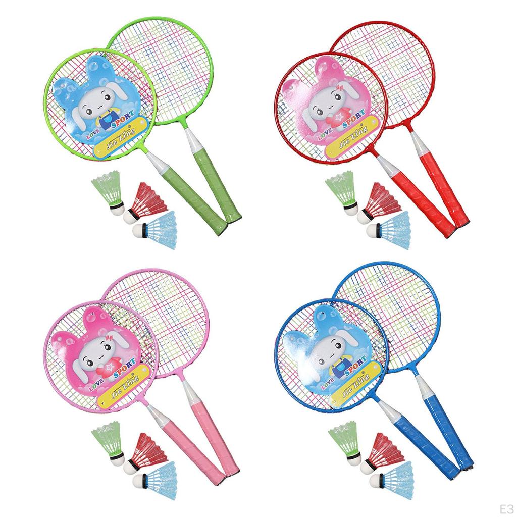 Badminton Racket for Children Shuttlecocks Indoor Outdoor Sport Game Comfortable Grip