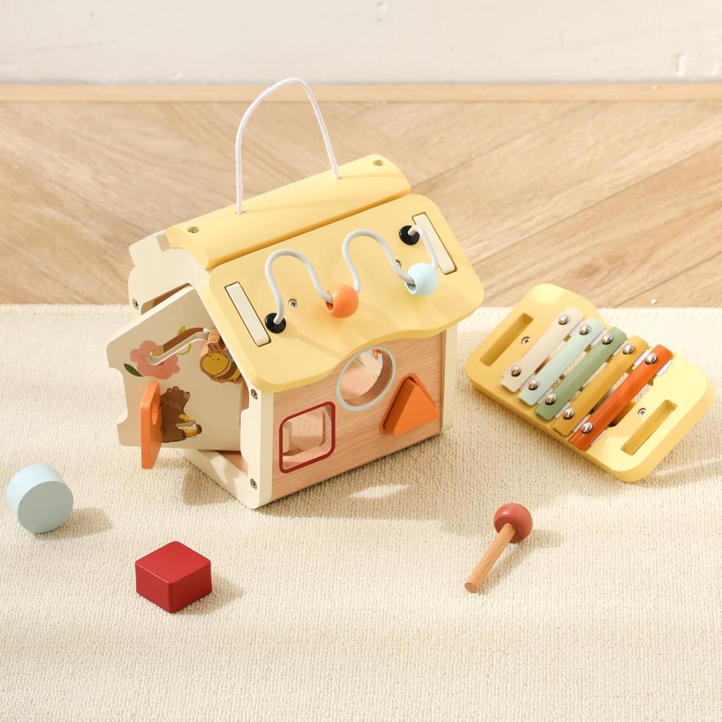 Mamimami Home Деревянная форма Монтессори-форма Наконечник обучающий подарок игрушка, Сопоставление, Подгонка, Детская игрушка, Распознавание, Игра, Игрушка, День рождения,