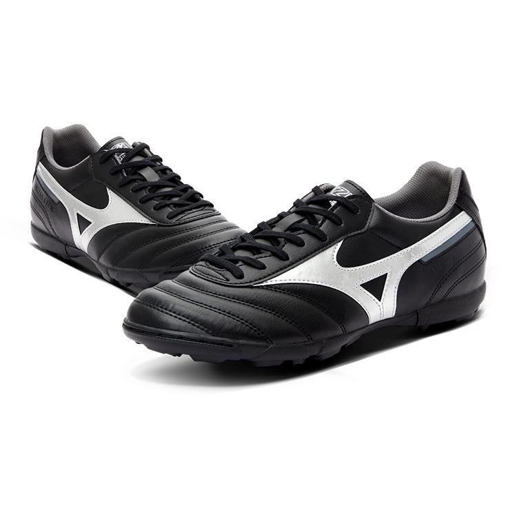 Mizuno MORELIA 2 Противоскользящее и износостойкое покрытие Футбольные бутсы Мужские Черно-серебристые Mizuno P1GD241603