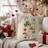 Rainbow Jar with Flowers and Heart Throw Pillow Pattern Cushion Cover Suitable for Sofa Bedroom Car Pillow Cover