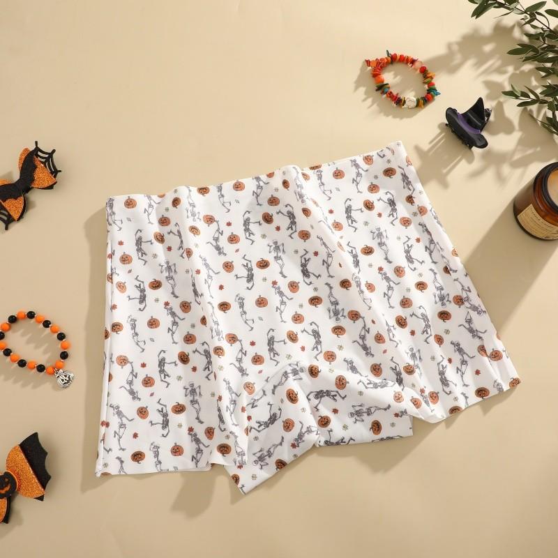 FINETOO Halloween Panty Boxer Seamless Boxer for Woman Halloween Underwear Soft and Comfortable Lingerie