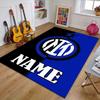 Custom Football Mat Personalized Name, Polyester Washable Indoor Entryway Rug, Gift for Christmas, Easter, Thanksgiving Day
