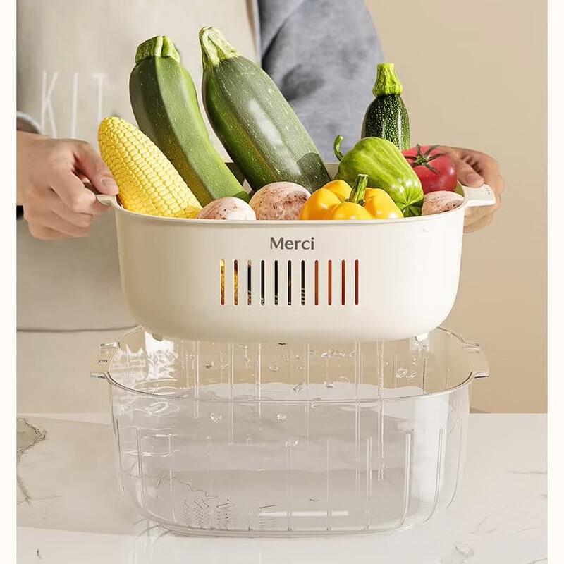 JOINT Double-Layer Kitchen Drain Basket Set