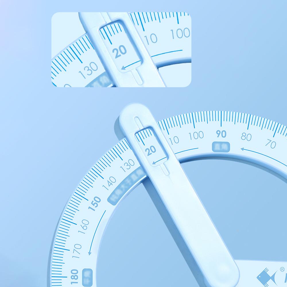 1 шт. 360 градусов транспортир для школьников, чтение углов, учебные пособия, прямой угол и острые чертежные принадлежности