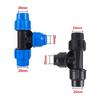 20/25/32/40/50mm PE Pipe Tee Reducer Hose Connector Fit Garden Irrigation Hose Fittings Plastic Diverter