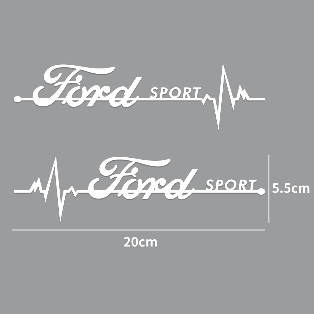 Car PVC Side Window Stickers Sport Logo DIY Decoration Film For Ford Fiesta Focus 2 Mondeo Mustang Ranger Kuga Transit STRACING
