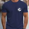 Wave Logo T-Shirt,Soft Breathable & Fade-Resistant, Classic Fit for Daily Casual Wear