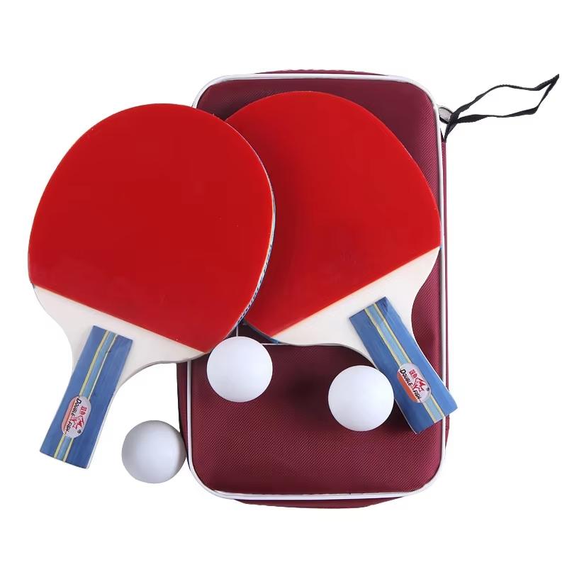 Oem Professional Indoor Table Racket Wood Rubber Material With Bottom Standard Size Sport Table Tennis Bat