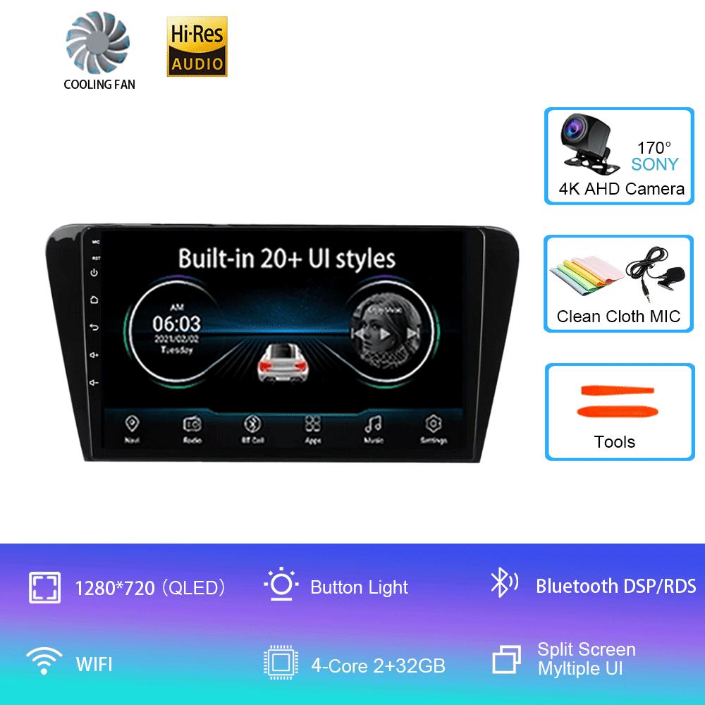 Для Volkswagen Skoda Octavia 3 A7 2013-2018 Автомобильный стерео радио Мультимедиа Видеоплеер Навигация GPS 4G Carplay 2 Din Android 14