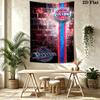Detroit Pistons Logo Wall Tapestry Aesthetic Wall Hanging Printed Fabric Blanket Decorative Tapestries for Bedroom Living Room Home Decor