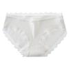 Mid-rise Briefs Thin Breathable Lace Decor Panties for Inner Wear
