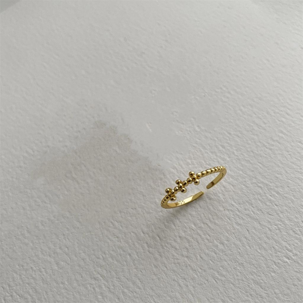 925 стерлингового серебра простое открытое кольцо женское регулируемое нишевое дизайн ins кольцо индивидуальность тренд холодное ювелирное изделие