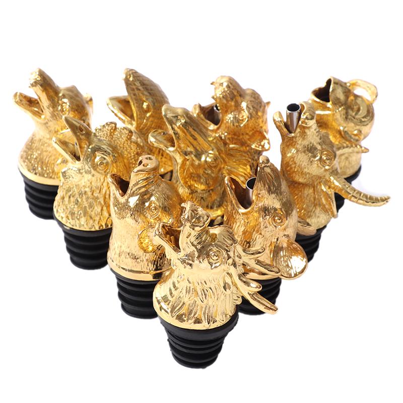 1 шт. из цинкового сплава, голова животных, пробки для бутылок вина, аэраторы для вина, подарок