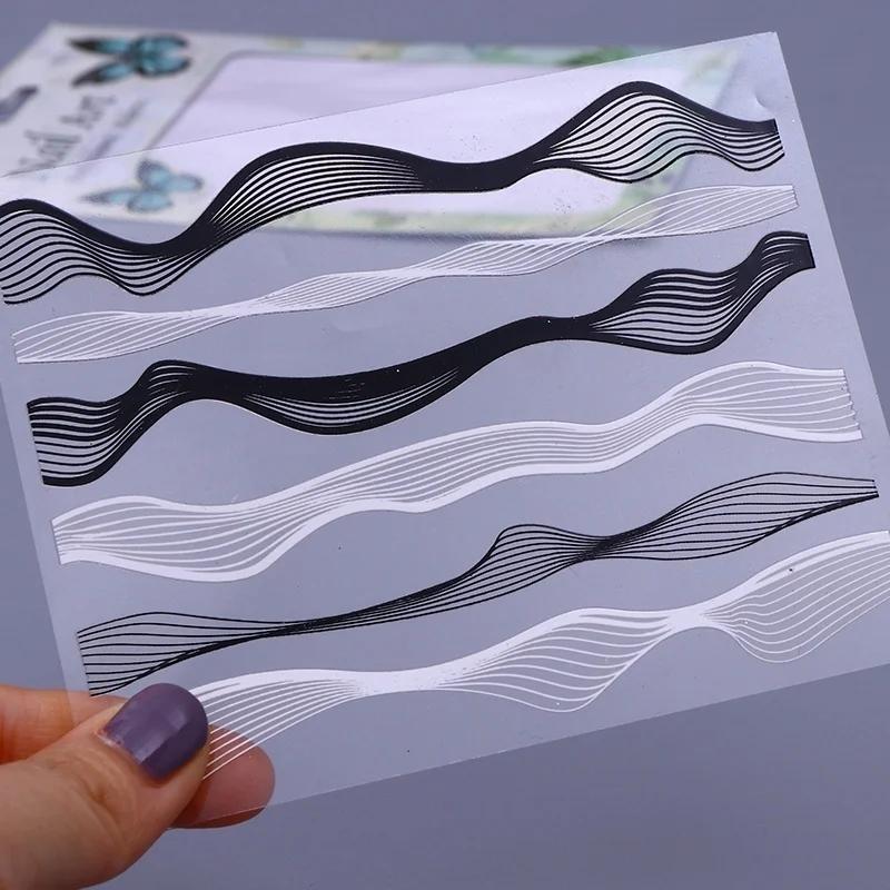 Наклейка для дизайна ногтей Слинг Клей 3D Золотые Металлические Наклейки Декаль Модный Дизайн Ногтей Продвинутый Смысл DIY Трехмерное Наклеивание