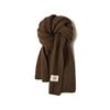 Autumn and Winter New Arctic Velvet Knitted Scarf, Versatile Shawl Warm Knitted Scarf Neck Protection Thickened Scarf