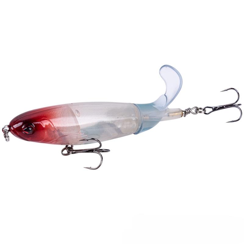 Whopper Popper Lure Pencil Propeller Bait Topwater FIshing Lure Blowups Baits Rotating Tail Fishing Tackle Crankbait Wobblers Hard Bait Lure Tractor