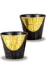 Stylish Kutani Ware Sake Gold Leaf Brand Japanese Made In Japan Glasses, Pair, Accents, Name, Tableware,