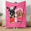 1Pc Bunny Elephant Friends Blanket For Couch Bed Plush Cozy Fuzzy Blanket Super Soft Warm Blankets For Fall And Winter 091811