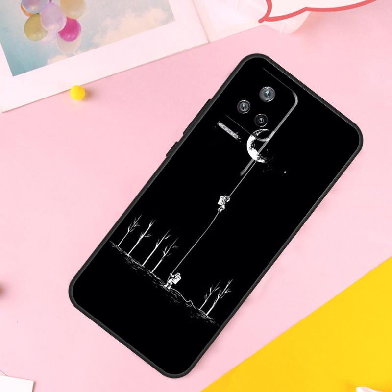 Moon Stars Space Astronaut Case For POCO M6 X6 Pro X3 X4 X5 M5s F3 F5 Xiaomi 14 Ultra 12 13 Lite 11T 12T 13T Pro Funda