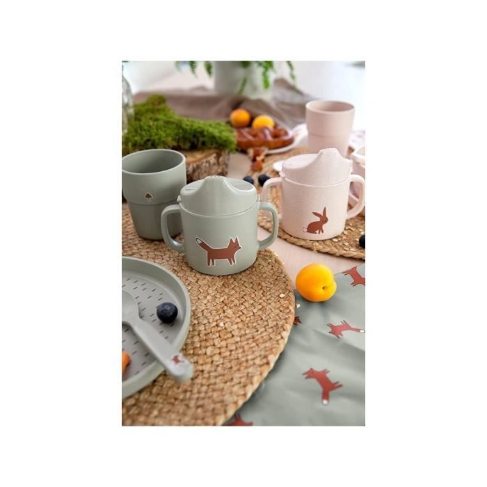 Tasse d'apprentissage - LASSIG - Little Forest Lapin - Rose - Plastique - Compatible lave-vaisselle