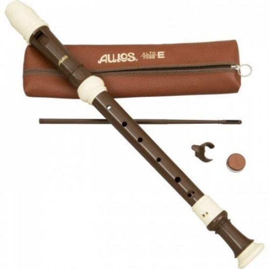 Toyama Musical Instruments AULOS Alto Recorder Harka Baroque Style Soft Finger Cleaning 709B(E) (British Style) (Accessories Case, One-touch Hook,
