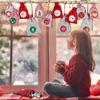 24 шт. сумки для рождественского календаря, 24 дня, календарь обратного отсчета до Рождества, мешковина, сумка для конфет с деревянными вставками