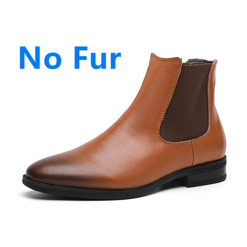 2024 Кожаные мужские ботинки, деловые зимние британские ботинки, мужские остроносые ботинки из коровьей кожи, мужские ботинки, модная обувь «Челси», мотоциклетные ботинки