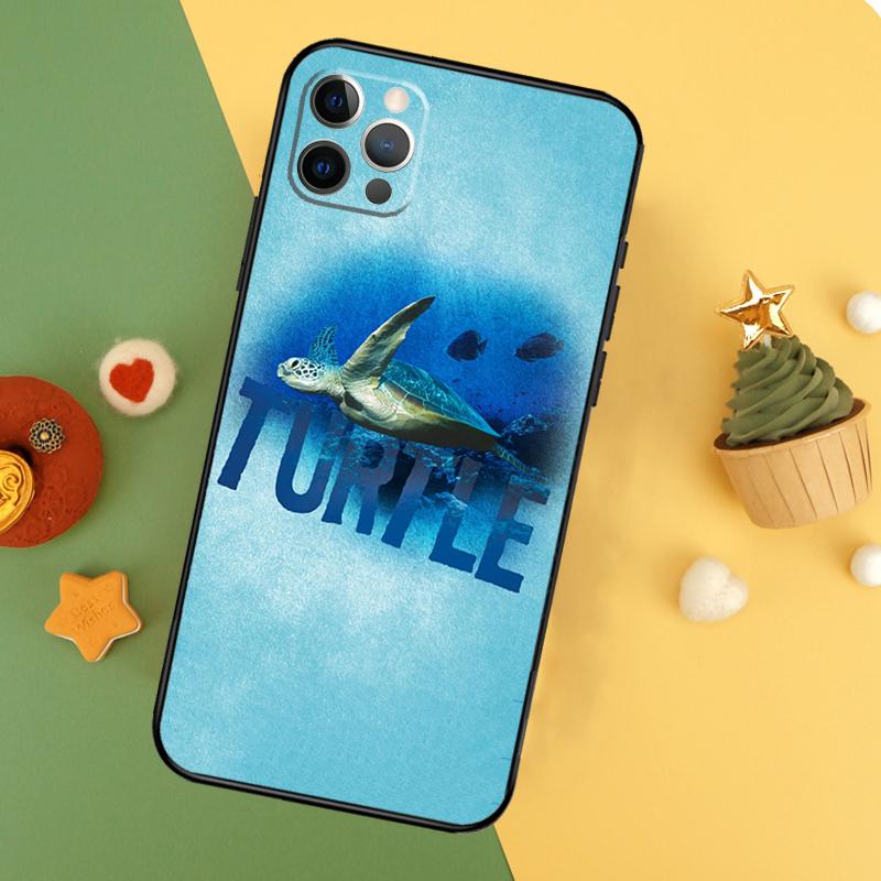 Чехол для телефона с морской черепахой для iPhone 17 17Air 16 16E 15 14 13 12 11 Pro Max 12 13 Mini Ударопрочный чехол