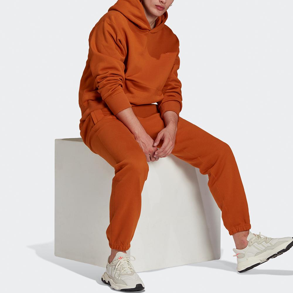 adidas Однотонная толстовка с логотипом в виде трилистника Originals, мужская толстовка свободного покроя оранжевого цвета H09177