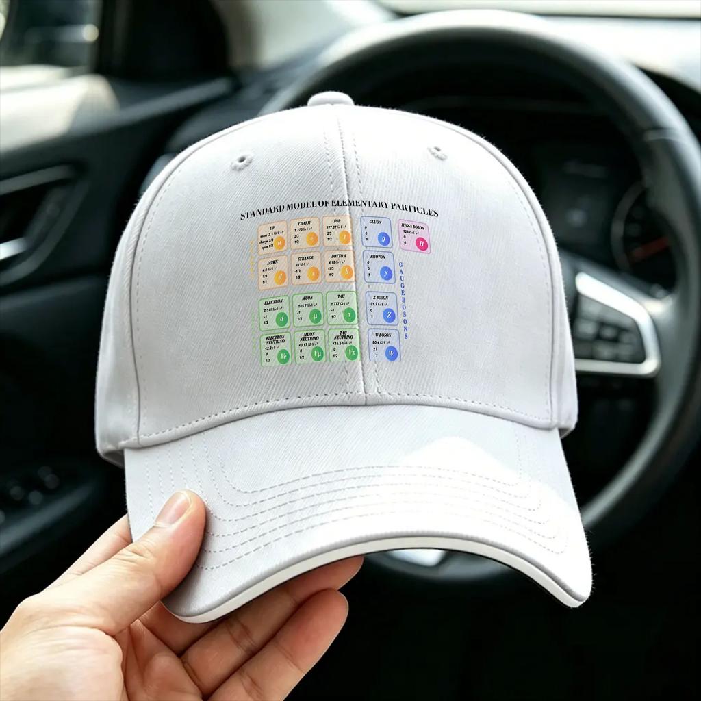 Standard Model Of Particle Physics Casual Baseball Cap Hunting Camping Trucker Hat Summer FeUnisex Unisex Streetwear Baseball Caps