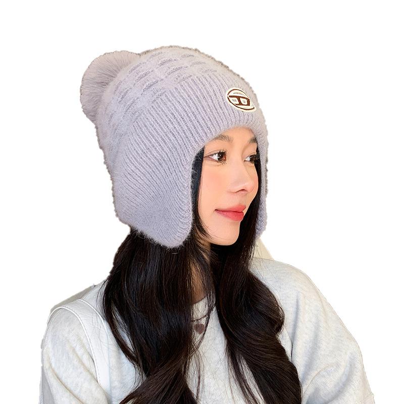 1 шт. Мягкие шапочки для велоспорта, вязаные полиэстеровые наушники, шапки-бомберы