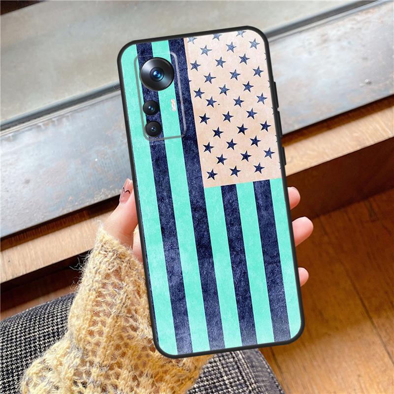 USA American Flag Cover For Xiaomi 15 Ultra 14 17 Pro Max 13T 14T 15T Pro POCO F7 F5 F6 X3 X5 X6 X7 Pro Case
