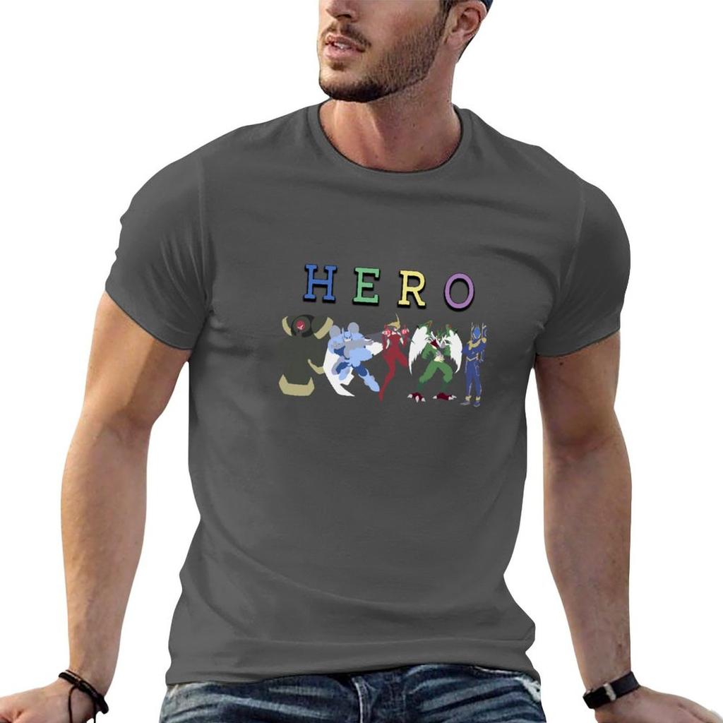 Eleunisextal Heroes Group Tshirt Modern Print Casual Tshirt