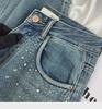 Starry Diamond High Waist Straight Jeans for Women: Slim, Loose Fit Trousers - New Summer & Spring Collection
